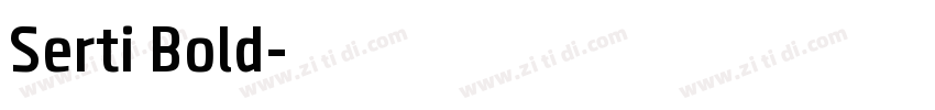 Serti Bold字体转换